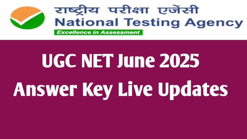 UGC NET Answer Key 2025 Link