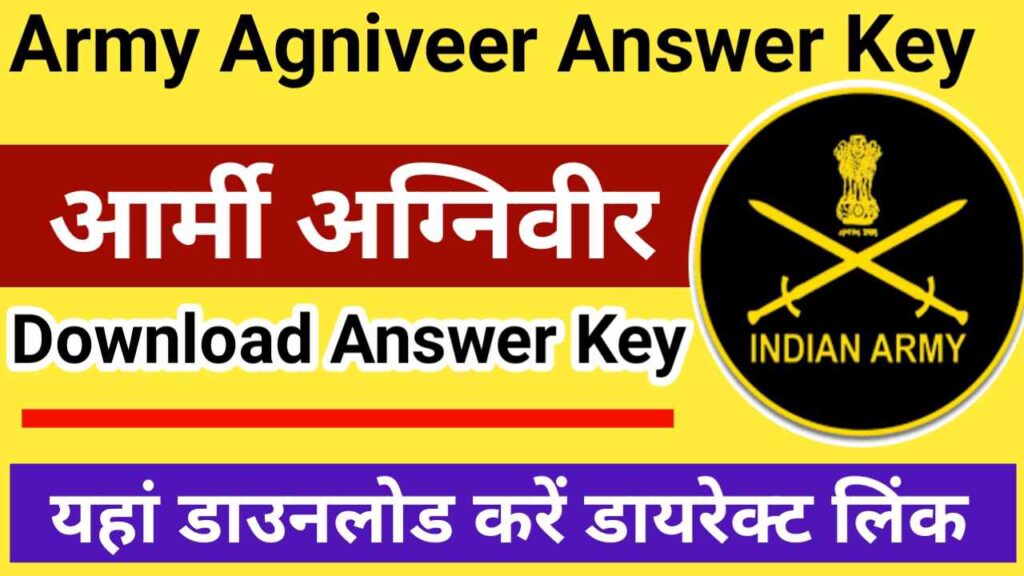 Army Agniveer Answer Key 2025