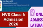 NVS Class 6 Admission 2026